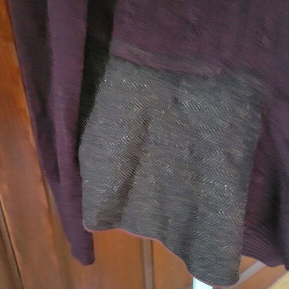 Knitted Knotted Anthropologie Cable Knit Peplum Sweater Top With Textured Hem - - Picture 2 of 10